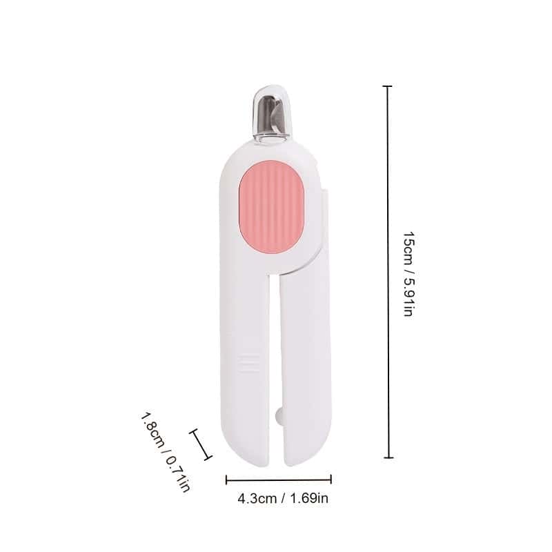 Dog And Cat Nail Clippers, Pet Nail Trimmers With LED Light, And Circular Cut-hole Cat Paw Cutter Dogs Nail Cutter Avoid Excessive Cutting - Store The Bark | Get The Meow