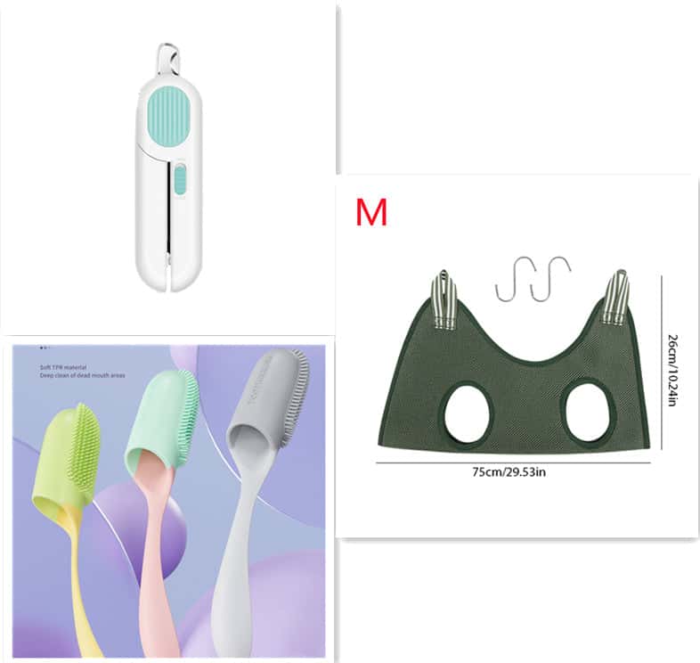 Dog And Cat Nail Clippers, Pet Nail Trimmers With LED Light, And Circular Cut-hole Cat Paw Cutter Dogs Nail Cutter Avoid Excessive Cutting - Store The Bark | Get The Meow