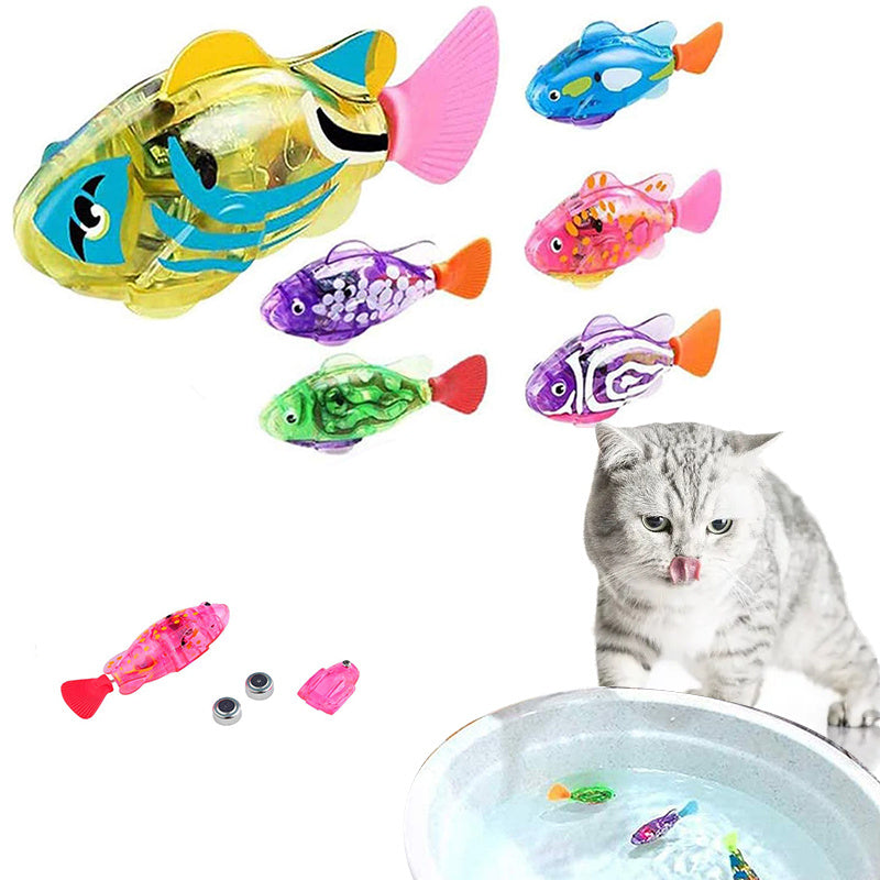 SwimBuddies™ Robotic Fish Toy – USB Rechargeable, Interactive Swimming Fun for Cats & Dogs