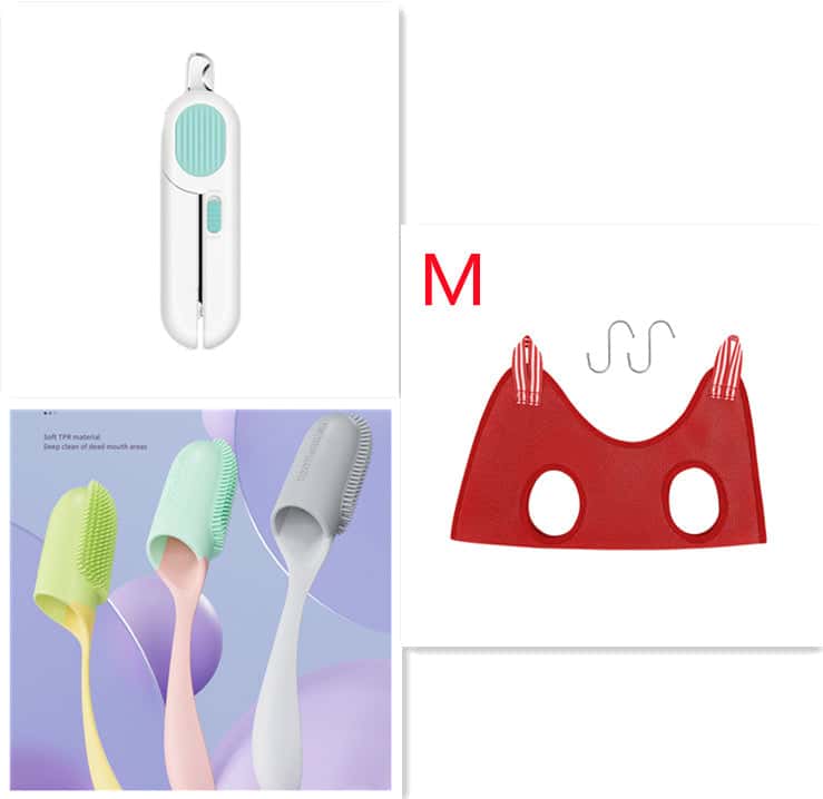 Dog And Cat Nail Clippers, Pet Nail Trimmers With LED Light, And Circular Cut-hole Cat Paw Cutter Dogs Nail Cutter Avoid Excessive Cutting - Store The Bark | Get The Meow