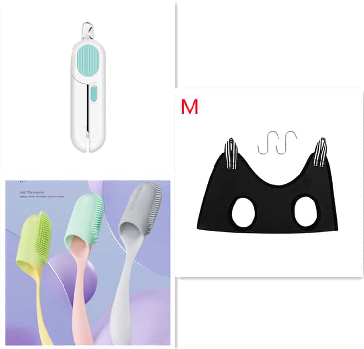 Dog And Cat Nail Clippers, Pet Nail Trimmers With LED Light, And Circular Cut-hole Cat Paw Cutter Dogs Nail Cutter Avoid Excessive Cutting - Store The Bark | Get The Meow