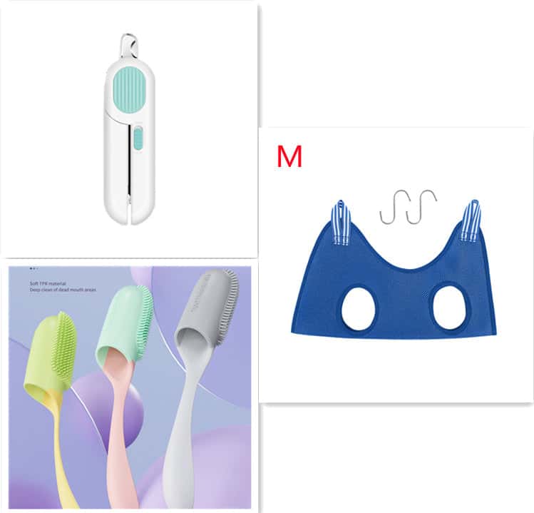 Dog And Cat Nail Clippers, Pet Nail Trimmers With LED Light, And Circular Cut-hole Cat Paw Cutter Dogs Nail Cutter Avoid Excessive Cutting - Store The Bark | Get The Meow