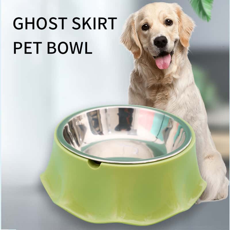 Anti-Slip Stainless Steel Pet Feeder with Rubber Bottom - Store The Bark | Get The Meow