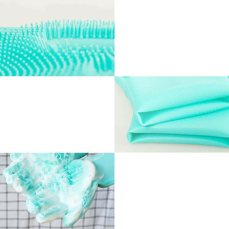 Comfortable and Good Quality Grooming and Scrubbing Brush Gloves - Store The Bark | Get The Meow