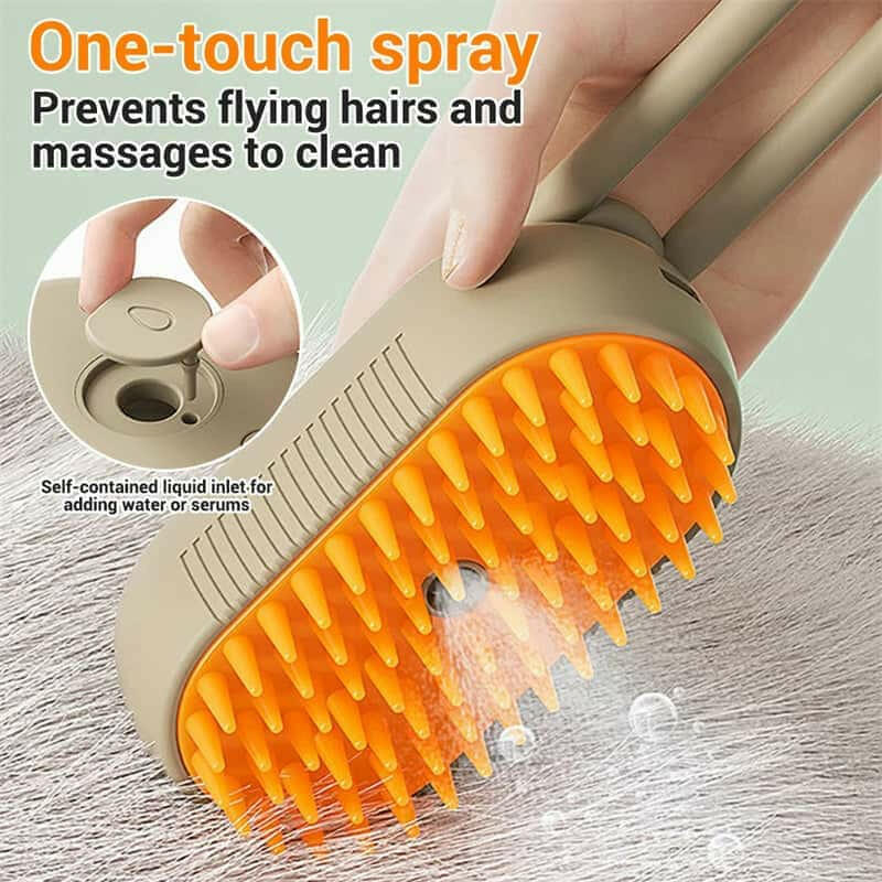 Smart and electric Pet Grooming Brush with Steam - Store The Bark | Get The Meow
