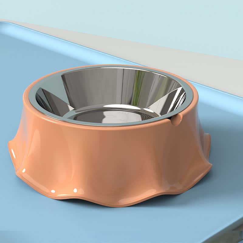 Anti-Slip Stainless Steel Pet Feeder with Rubber Bottom - Store The Bark | Get The Meow