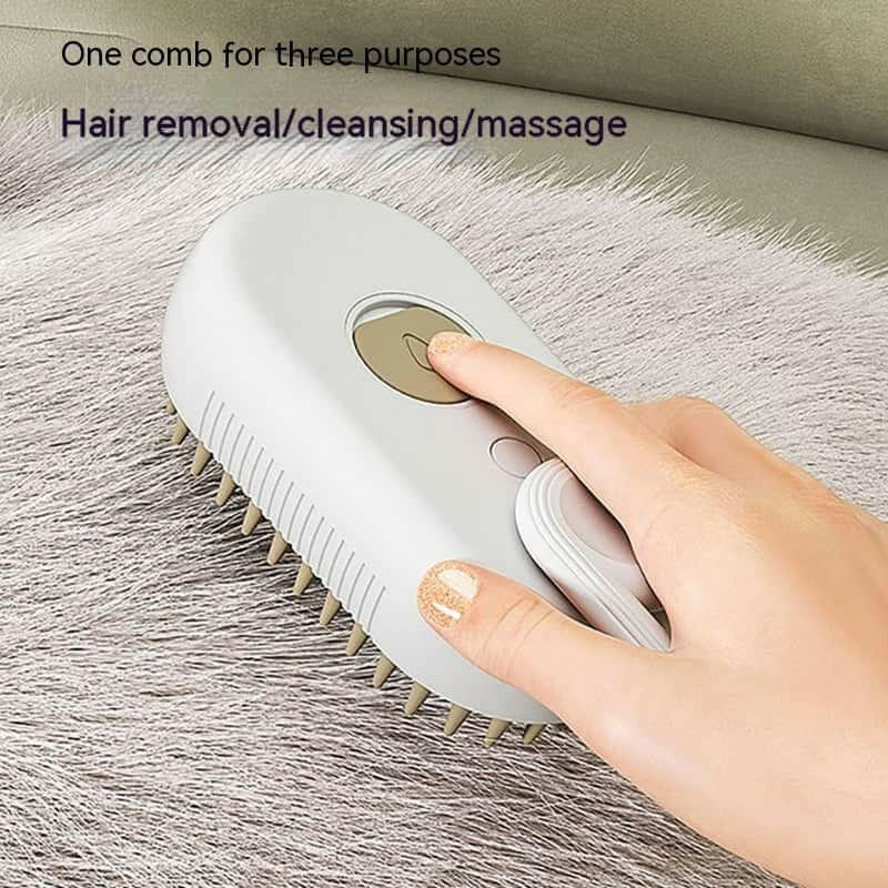 Smart and electric Pet Grooming Brush with Steam - Store The Bark | Get The Meow
