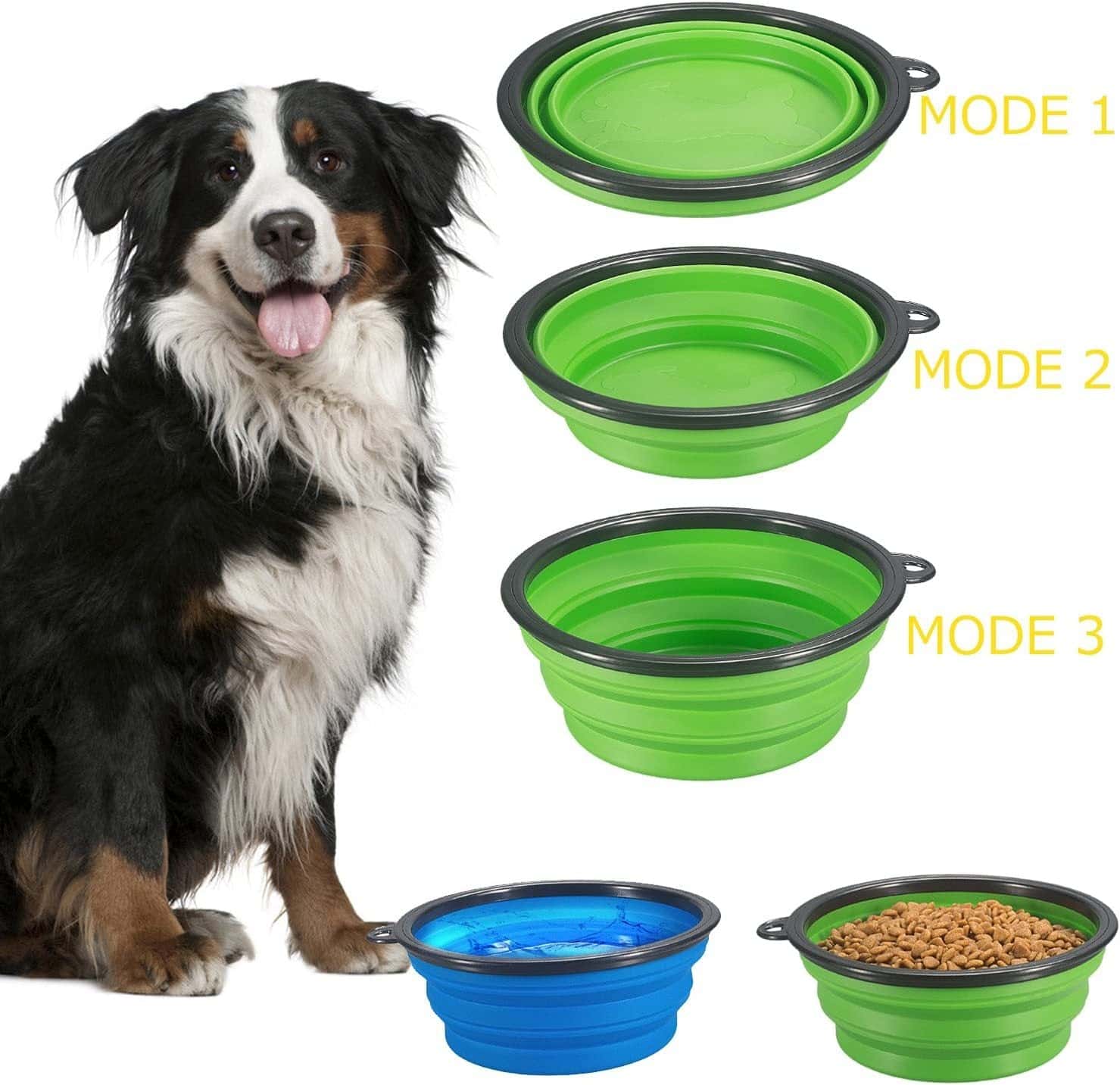 350 And 1000ML Dog Bowls Folding Silicone Puppy Food Container Portable Cat Water Feeder For Travel Walking Pet Supplies - Store The Bark | Get The Meow