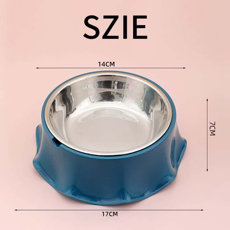 Anti-Slip Stainless Steel Pet Feeder with Rubber Bottom - Store The Bark | Get The Meow